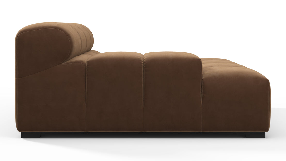 Tufty - Tufty Module, Deep Large Left Arm, Mocha Velvet
