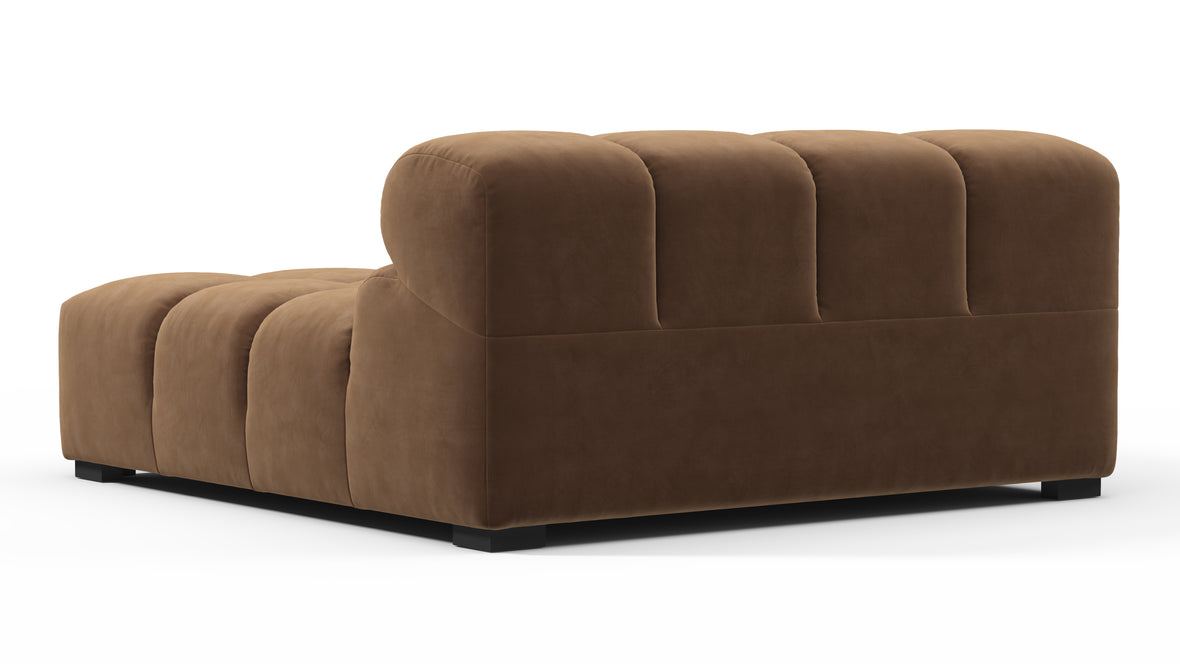 Tufty - Tufty Module, Deep Large Left Arm, Mocha Velvet