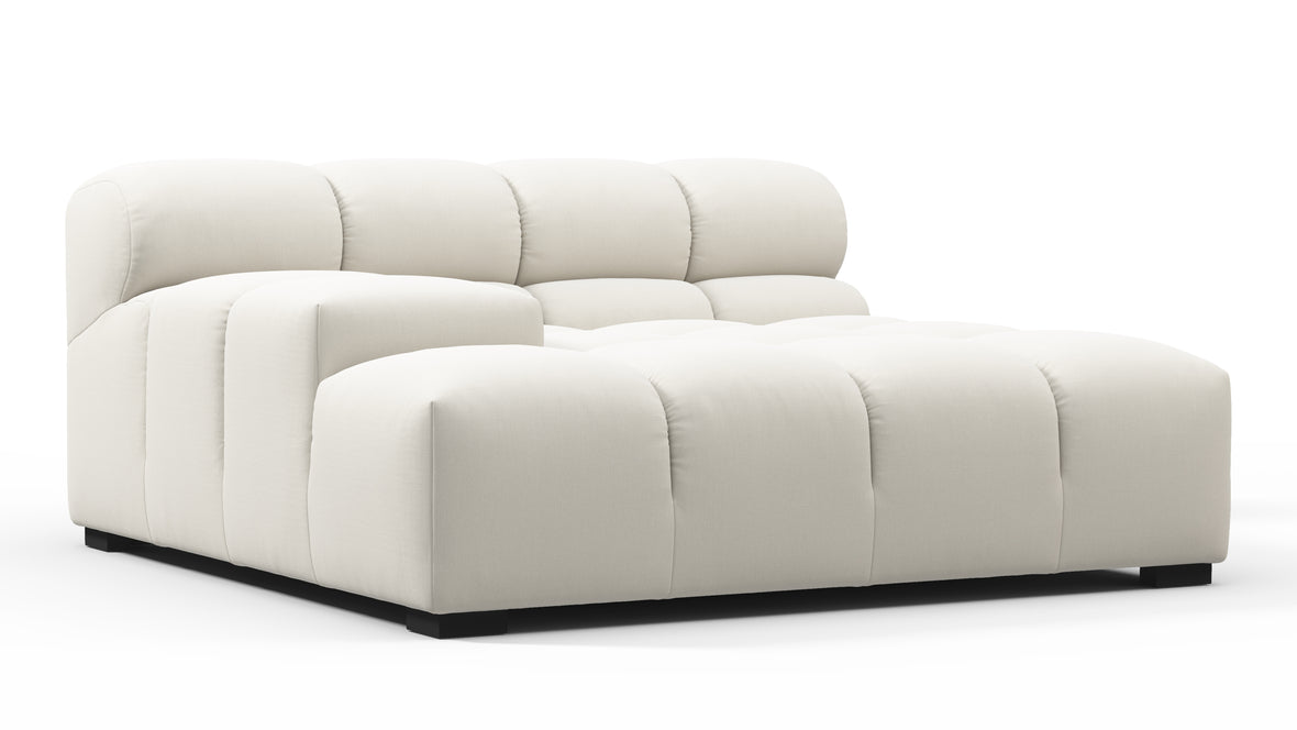 Tufty - Tufty Module, Deep Large Left Arm, Oatmeal Brushed Weave