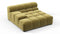 Tufty - Tufty Module, Deep Large Left Arm, Olive Gold Velvet