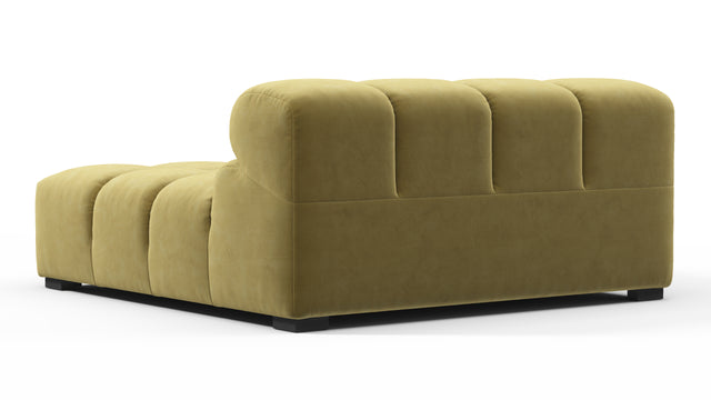 Tufty - Tufty Module, Deep Large Left Arm, Olive Gold Velvet