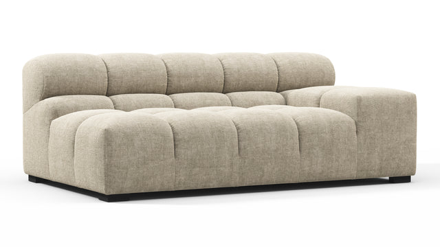 Tufty - Tufty Module, Extra Large Right Arm, Beige Gray Chenille