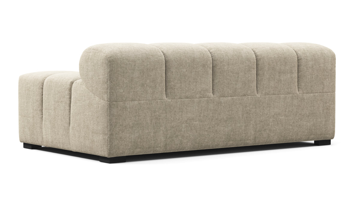 Tufty - Tufty Module, Extra Large Right Arm, Beige Gray Chenille