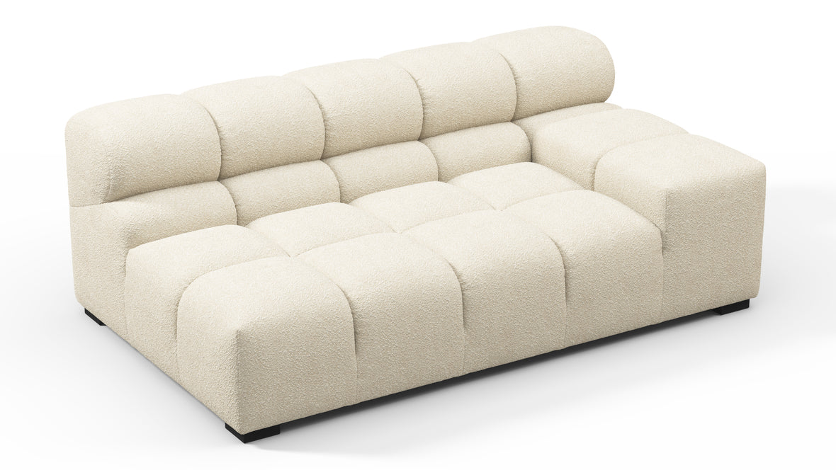 Tufty - Tufty Module, Extra Large Right Arm, Eggshell Boucle