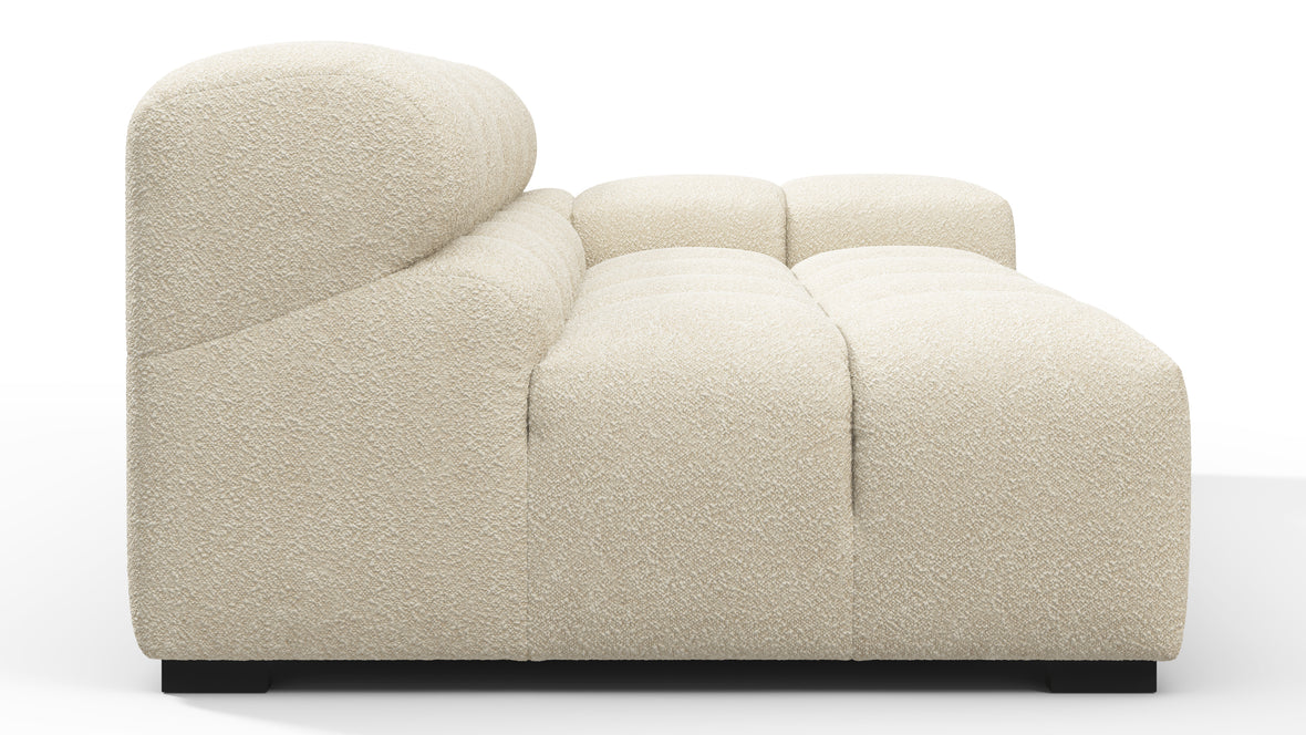 Tufty - Tufty Module, Extra Large Right Arm, Eggshell Boucle