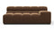Tufty - Tufty Module, Extra Large Right Arm, Mocha Velvet