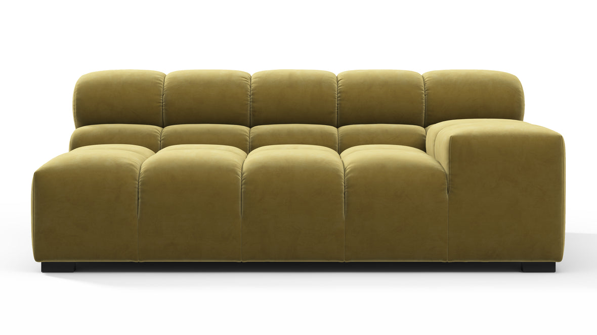 Tufty - Tufty Module, Extra Large Right Arm, Olive Gold Velvet