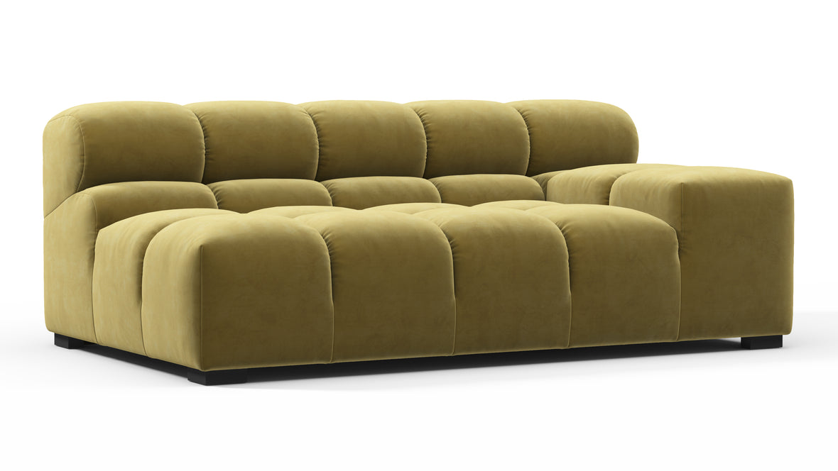 Tufty - Tufty Module, Extra Large Right Arm, Olive Gold Velvet