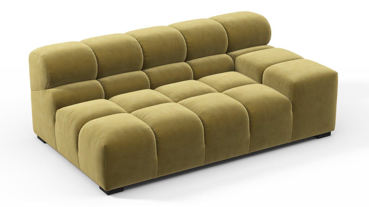 Tufty - Tufty Module, Extra Large Right Arm, Olive Gold Velvet