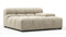 Tufty - Tufty Module, Deep Large Right Arm, Beige Gray Chenille