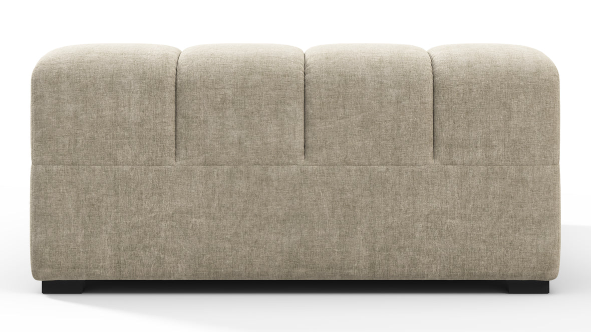 Tufty - Tufty Module, Deep Large Right Arm, Beige Gray Chenille
