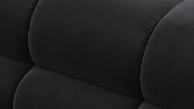 Tufty - Tufty Module, Deep Large Right Arm, Black Velvet