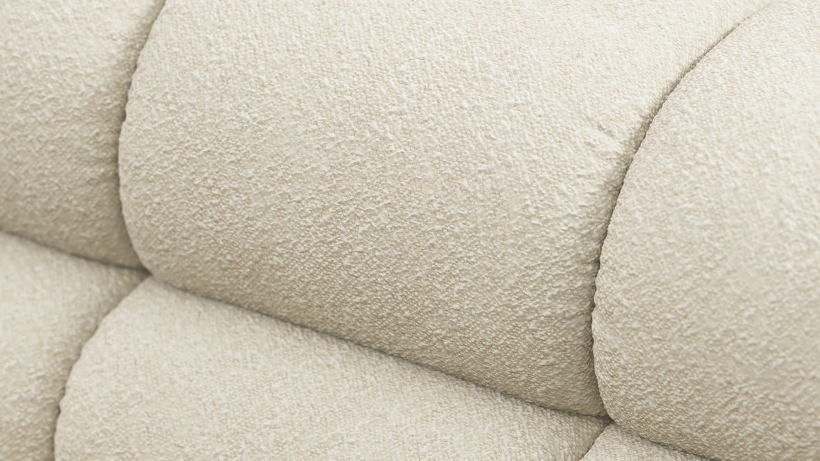 Tufty - Tufty Module, Deep Large Right Arm, Eggshell Boucle