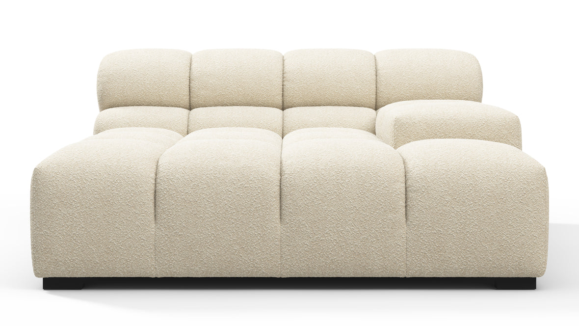 Tufty - Tufty Module, Deep Large Right Arm, Eggshell Boucle