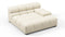 Tufty - Tufty Module, Deep Large Right Arm, Eggshell Boucle