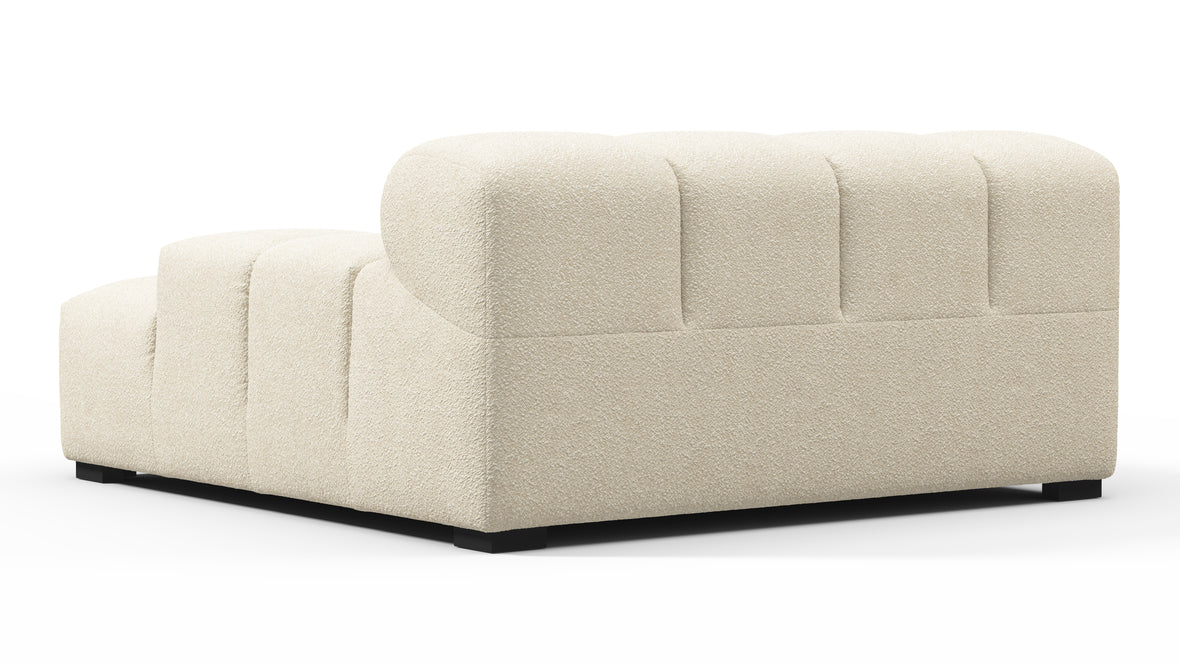 Tufty - Tufty Module, Deep Large Right Arm, Eggshell Boucle