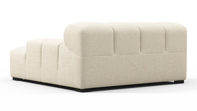 Tufty - Tufty Module, Deep Large Right Arm, Eggshell Boucle