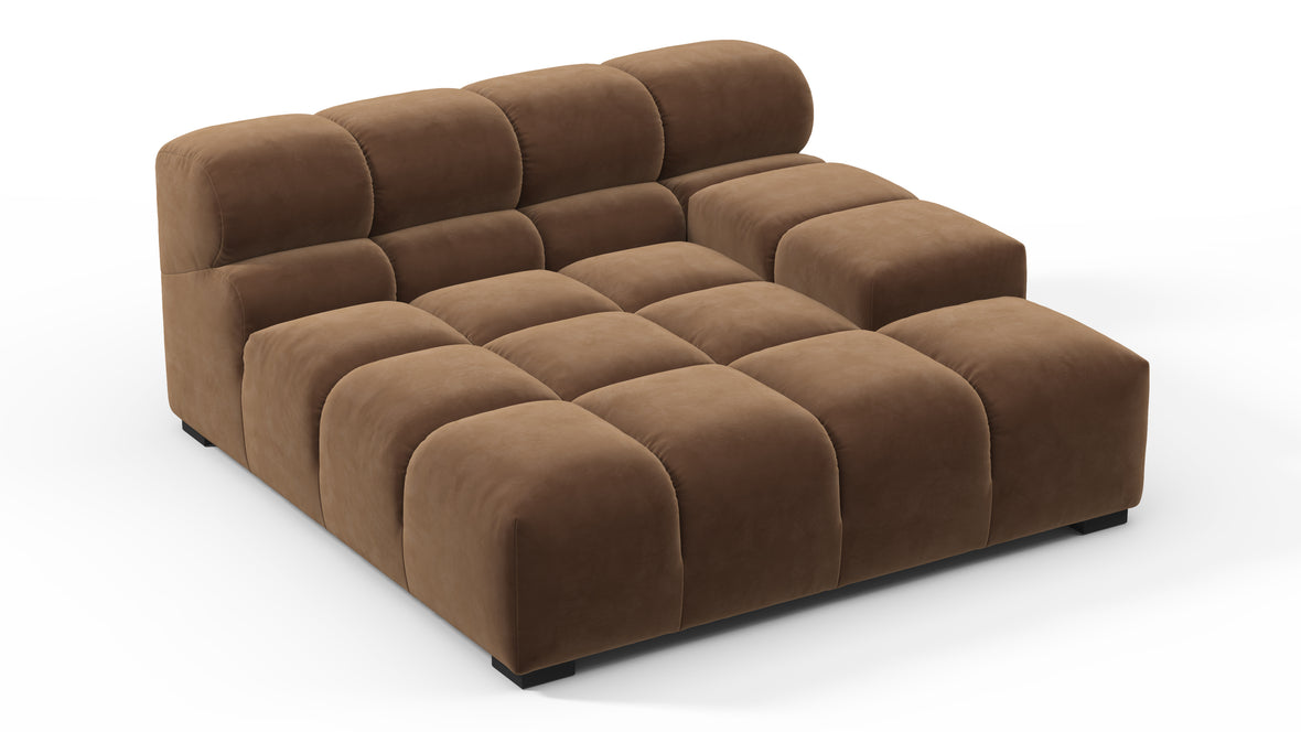 Tufty - Tufty Module, Deep Large Right Arm, Mocha Velvet