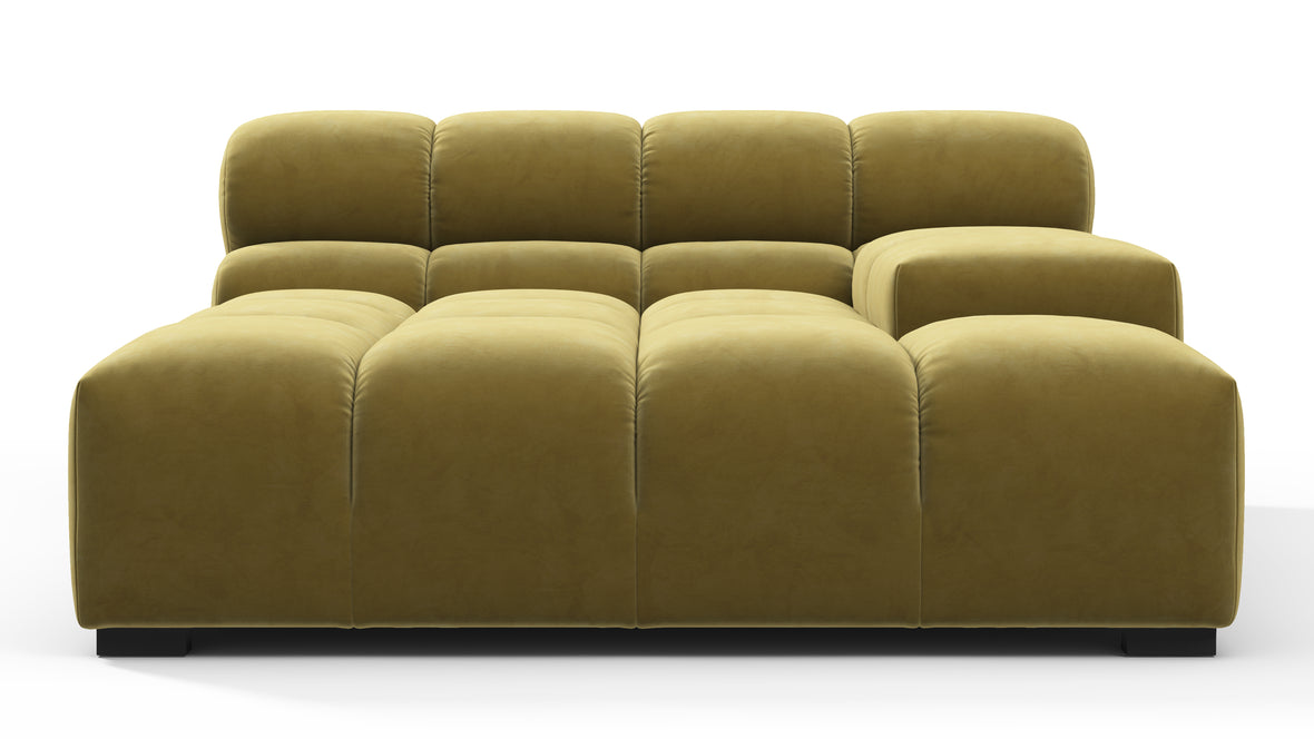 Tufty - Tufty Module, Deep Large Right Arm, Olive Gold Velvet