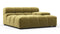 Tufty - Tufty Module, Deep Large Right Arm, Olive Gold Velvet