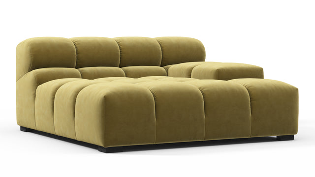 Tufty - Tufty Module, Deep Large Right Arm, Olive Gold Velvet