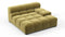 Tufty - Tufty Module, Deep Large Right Arm, Olive Gold Velvet