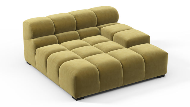Tufty - Tufty Module, Deep Large Right Arm, Olive Gold Velvet