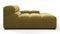Tufty - Tufty Module, Deep Large Right Arm, Olive Gold Velvet