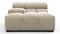 Tufty - Tufty Module, Deep Left Arm, Beige Gray Chenille