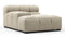 Tufty - Tufty Module, Deep Left Arm, Beige Gray Chenille