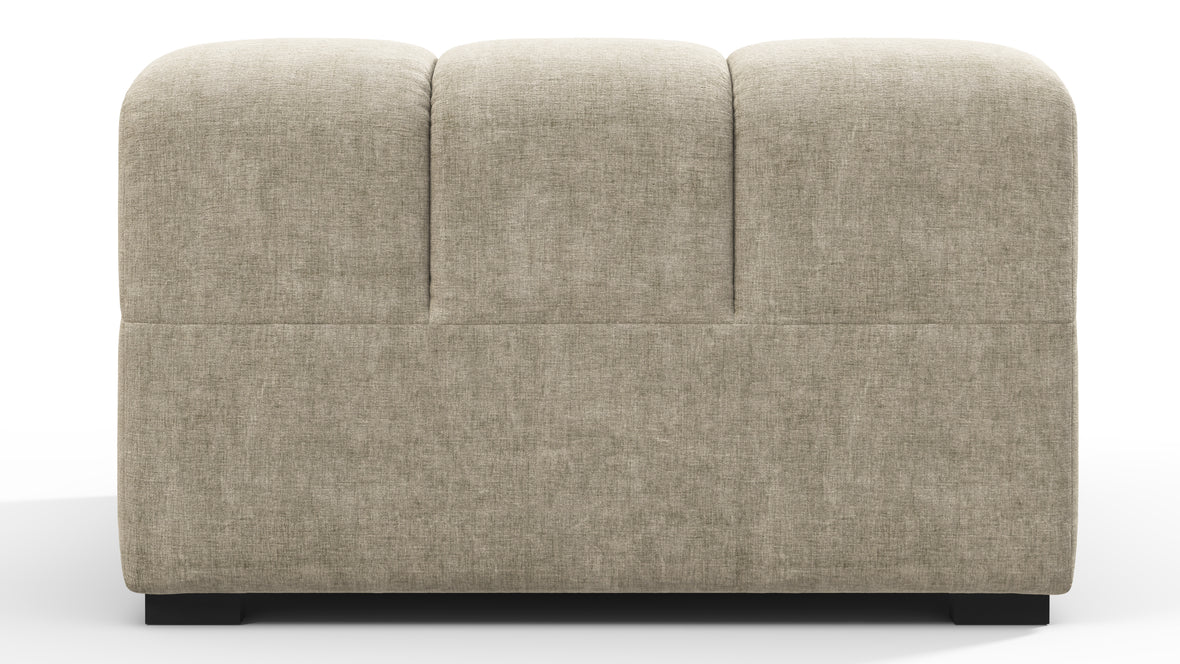 Tufty - Tufty Module, Deep Left Arm, Beige Gray Chenille