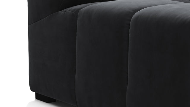 Tufty - Tufty Module, Deep Left Arm, Black Velvet