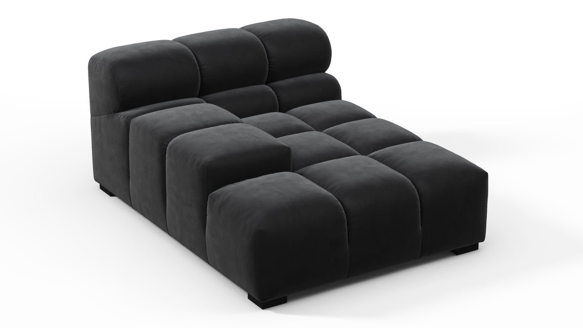 Tufty - Tufty Module, Deep Left Arm, Black Velvet