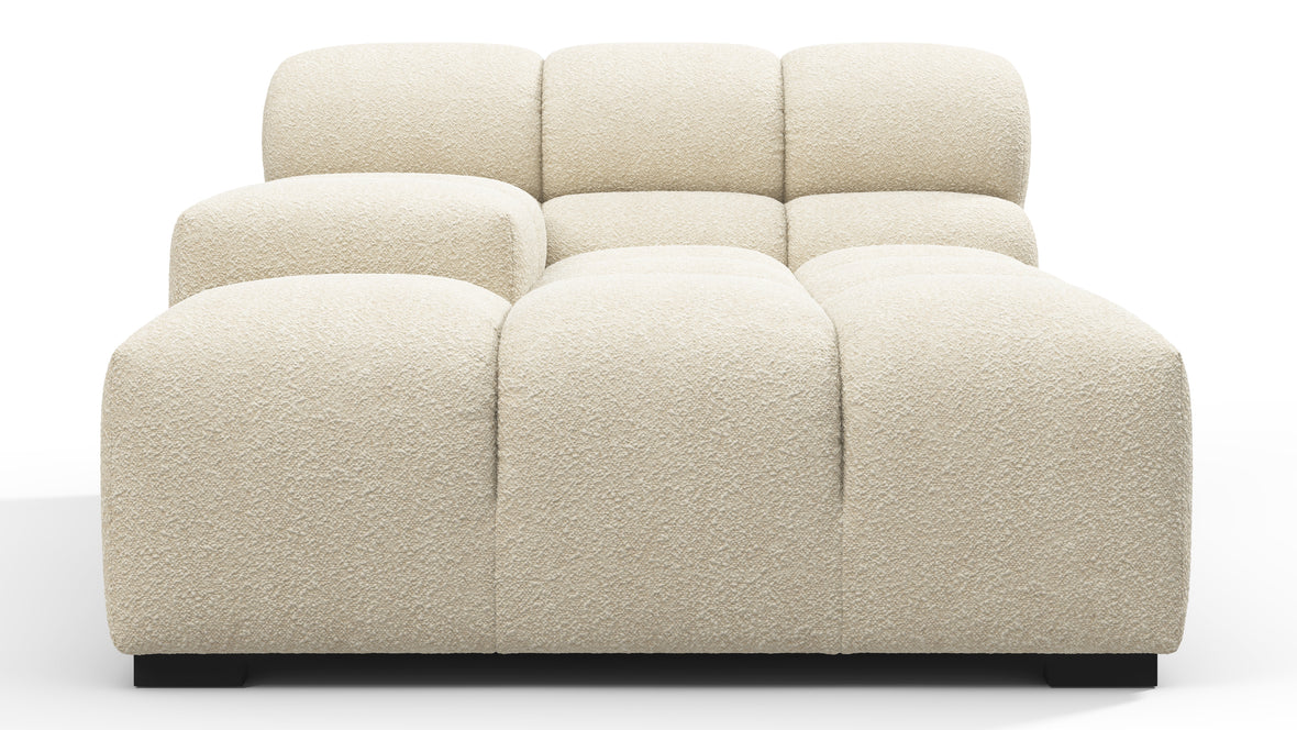 Tufty - Tufty Module, Deep Left Arm, Eggshell Boucle