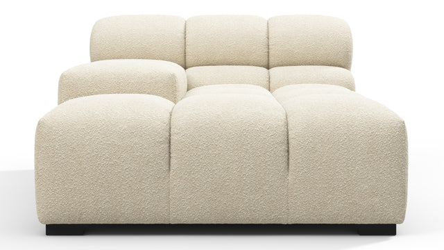 Tufty - Tufty Module, Deep Left Arm, Eggshell Boucle