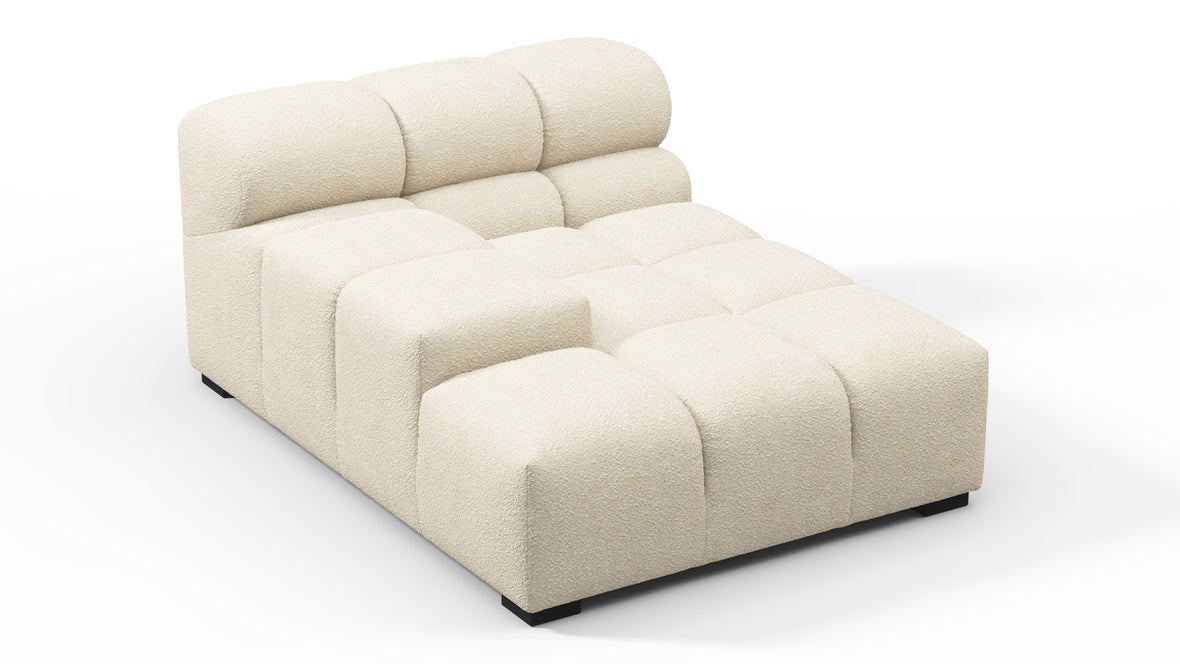 Tufty - Tufty Module, Deep Left Arm, Eggshell Boucle