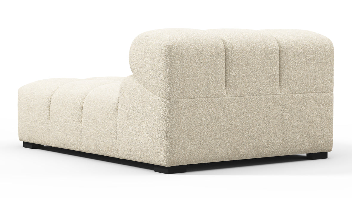 Tufty - Tufty Module, Deep Left Arm, Eggshell Boucle