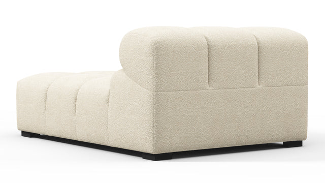 Tufty - Tufty Module, Deep Left Arm, Eggshell Boucle