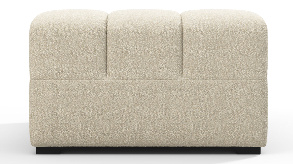 Tufty - Tufty Module, Deep Left Arm, Eggshell Boucle