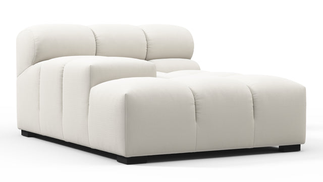 Tufty - Tufty Module, Deep Left Arm, Oatmeal Brushed Weave