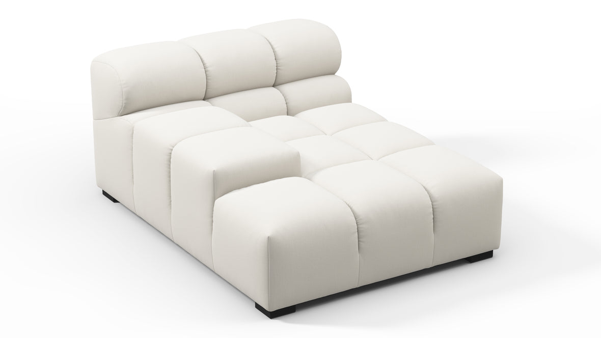 Tufty - Tufty Module, Deep Left Arm, Oatmeal Brushed Weave