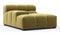 Tufty - Tufty Module, Deep Left Arm, Olive Gold Velvet