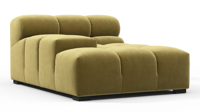 Tufty - Tufty Module, Deep Left Arm, Olive Gold Velvet