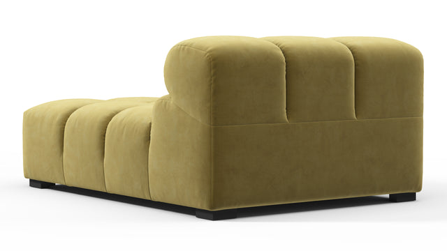 Tufty - Tufty Module, Deep Left Arm, Olive Gold Velvet