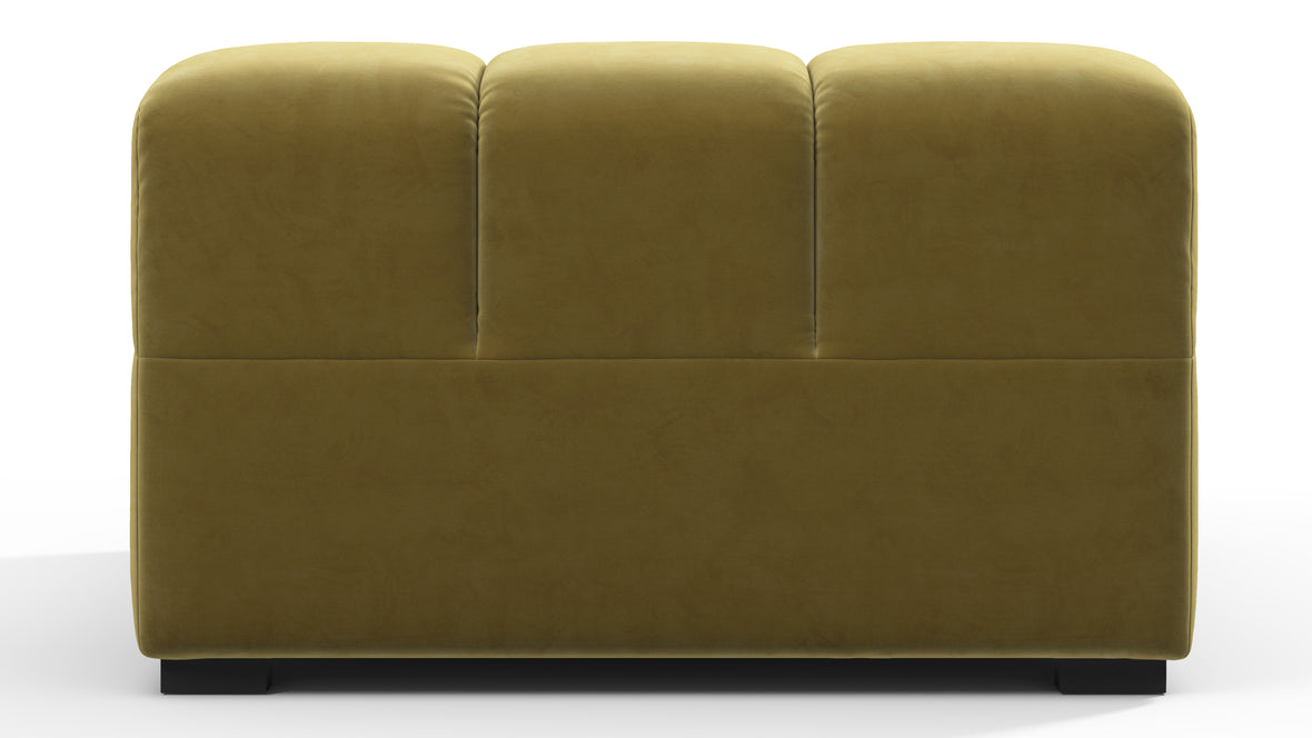 Tufty - Tufty Module, Deep Left Arm, Olive Gold Velvet