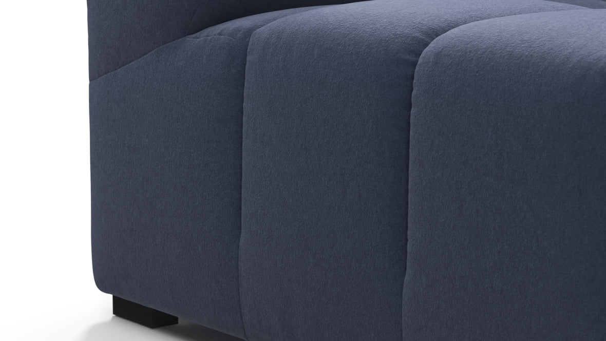 Tufty - Tufty Module, Deep Left Arm, Royal Blue Wool