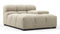 Tufty - Tufty Module, Deep Right Arm, Beige Gray Chenille