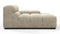 Tufty - Tufty Module, Deep Right Arm, Beige Gray Chenille