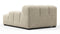 Tufty - Tufty Module, Deep Right Arm, Beige Gray Chenille