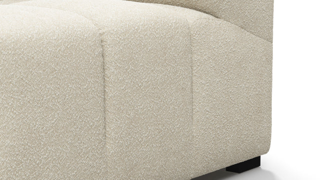 Tufty - Tufty Module, Deep Right Arm, Eggshell Boucle